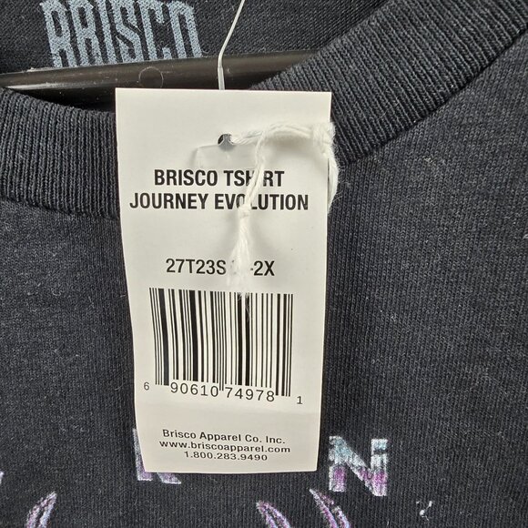Journey Concert T-Shirt Brisco Brands 2X Black Cotton - Picture 5 of 7